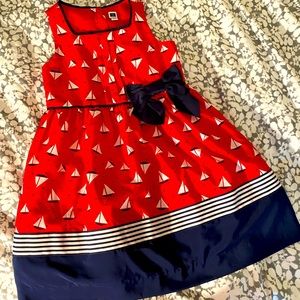 Janie and Jack Sailboat Dress and Cardigan